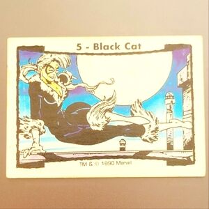 1990 Spider-Man Comic Images Todd McFarlane Series 2 Marvel Black Cat #5